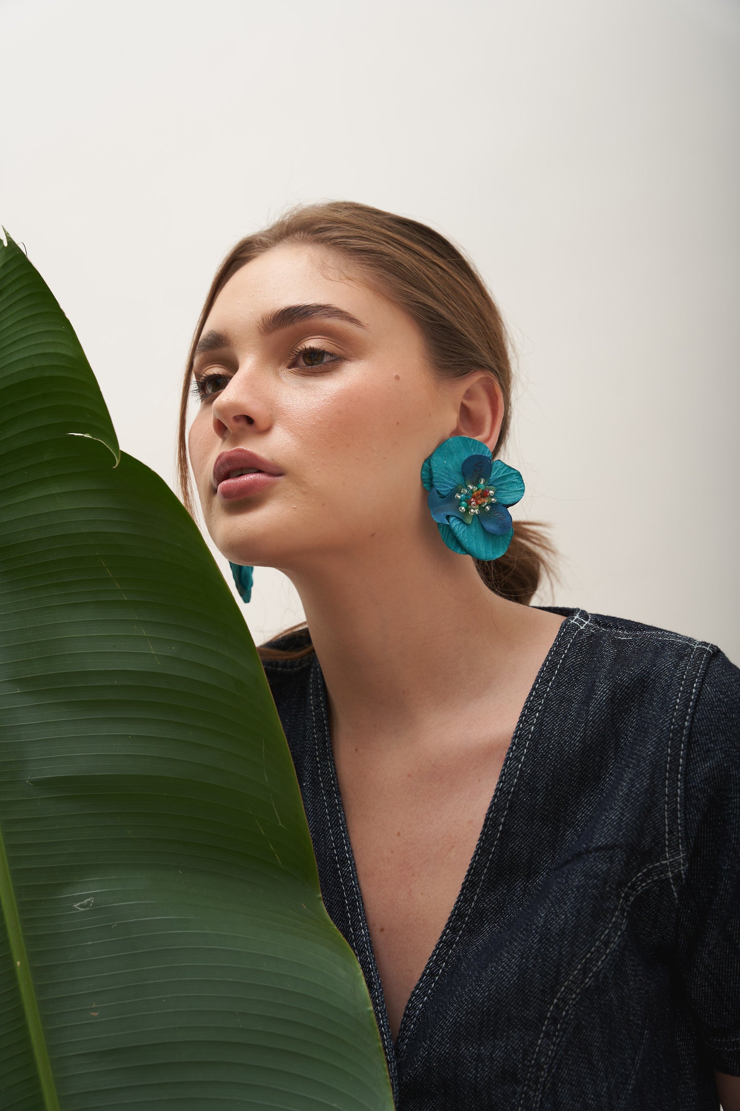Aros Orquídeas Turquesa