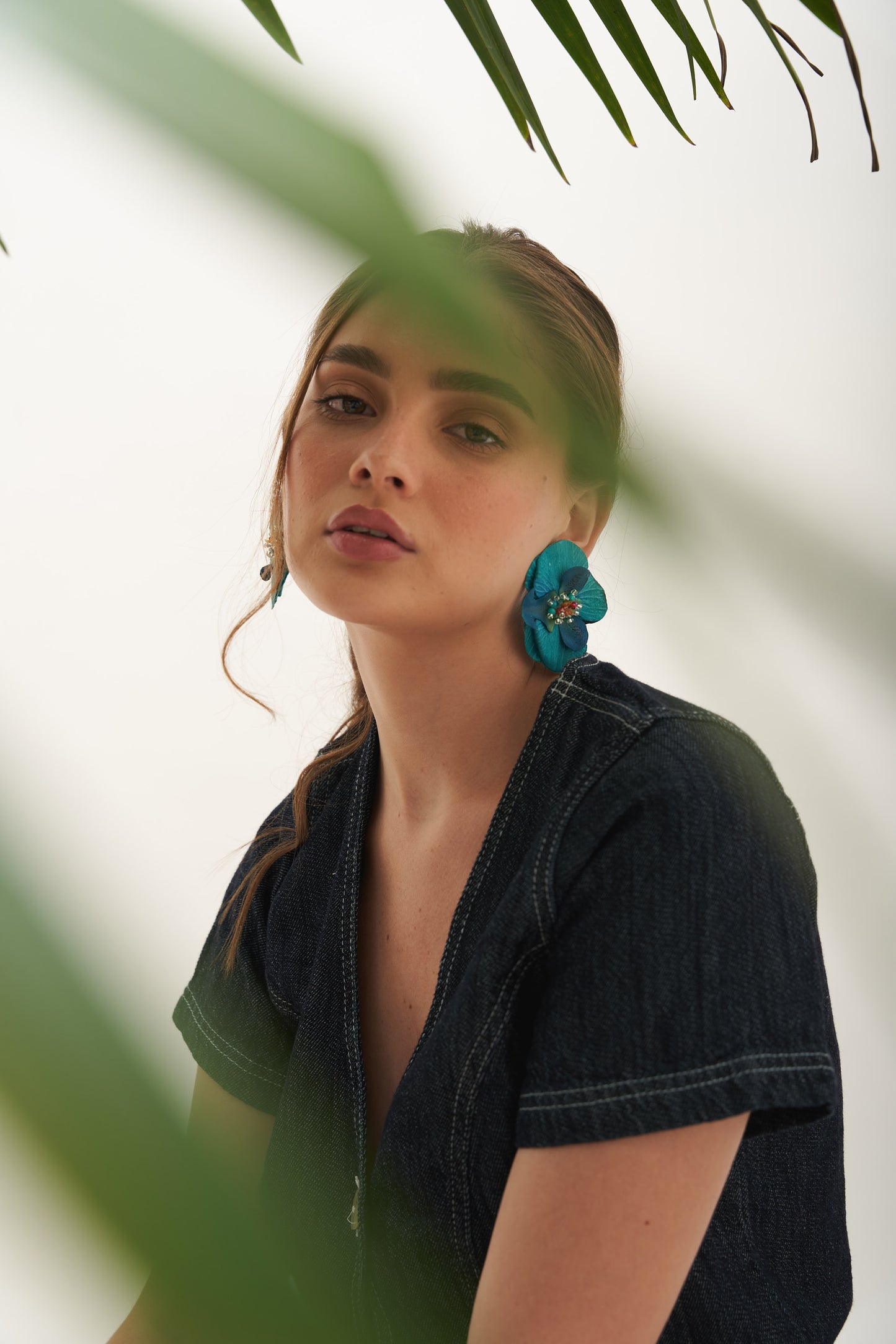 Aros Orquídeas Turquesa
