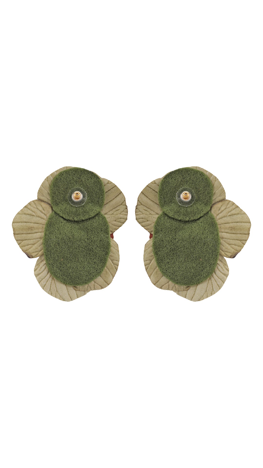 Aros Orquídeas Verde Oliva