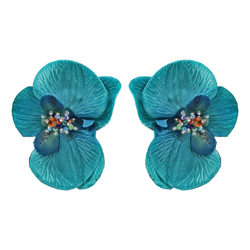 Aros Orquídeas Turquesa
