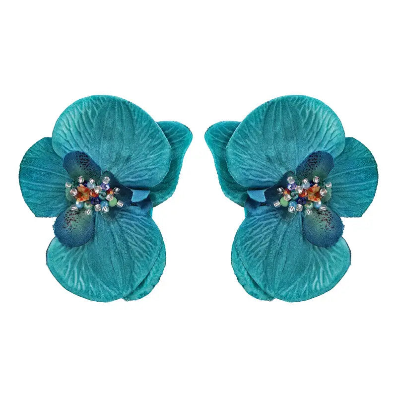Aros Orquídeas Turquesa XL