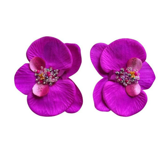 Aros Orquídeas Fucsia