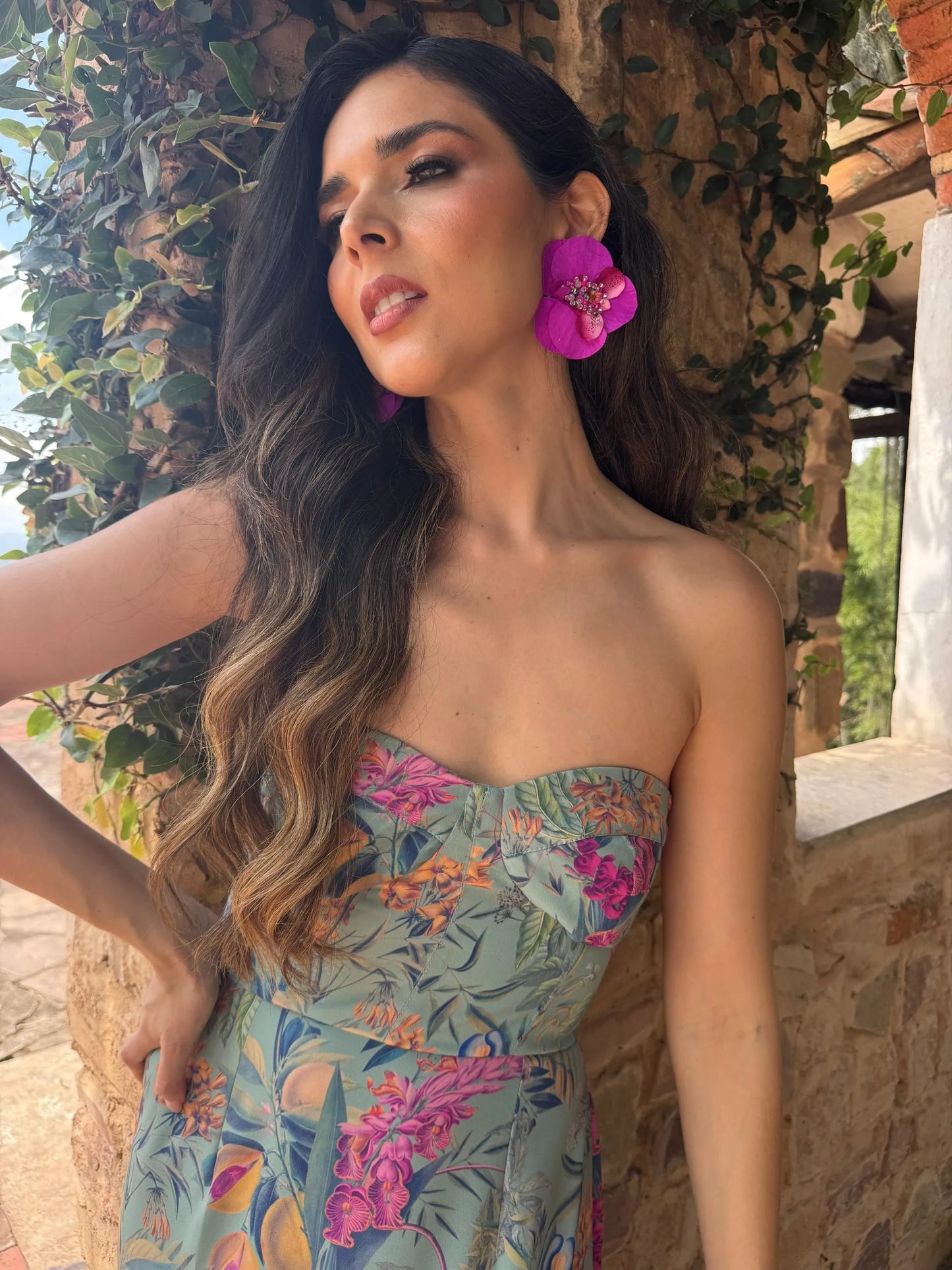 Aros Orquídeas Fucsia
